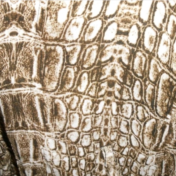 One Teaspoon Jacket Small Crocodile Print Rayon - Picture 4 of 7
